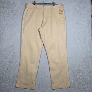 Duluth Trading Co Pants Mens Size 36x32 Beige Relaxed Fit No Iron Pant Class Act